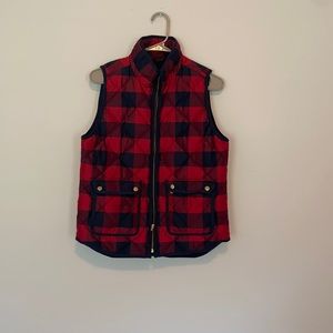 J Crew Plaid Vest
